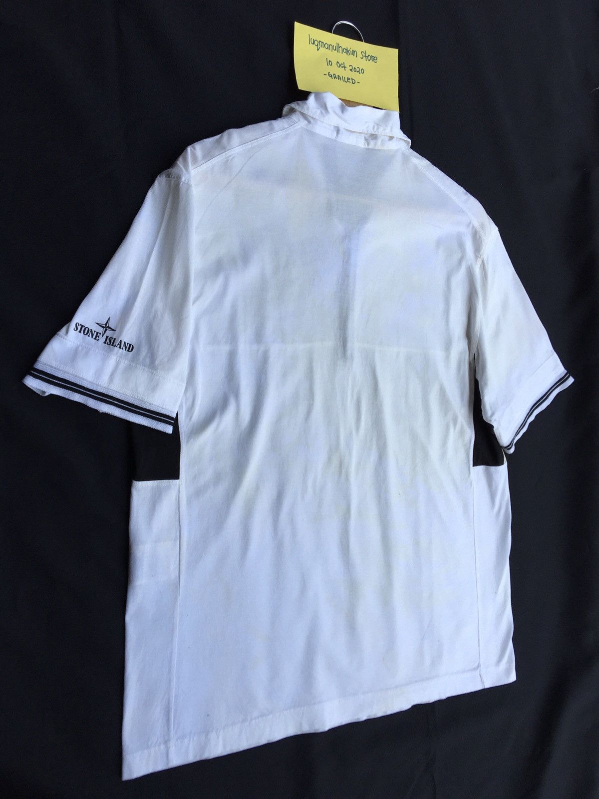 Stone Island Authentic Vintage Stone Island White Polo Side Logo Size US L / EU 52-54 / 3 - 18 Thumbnail
