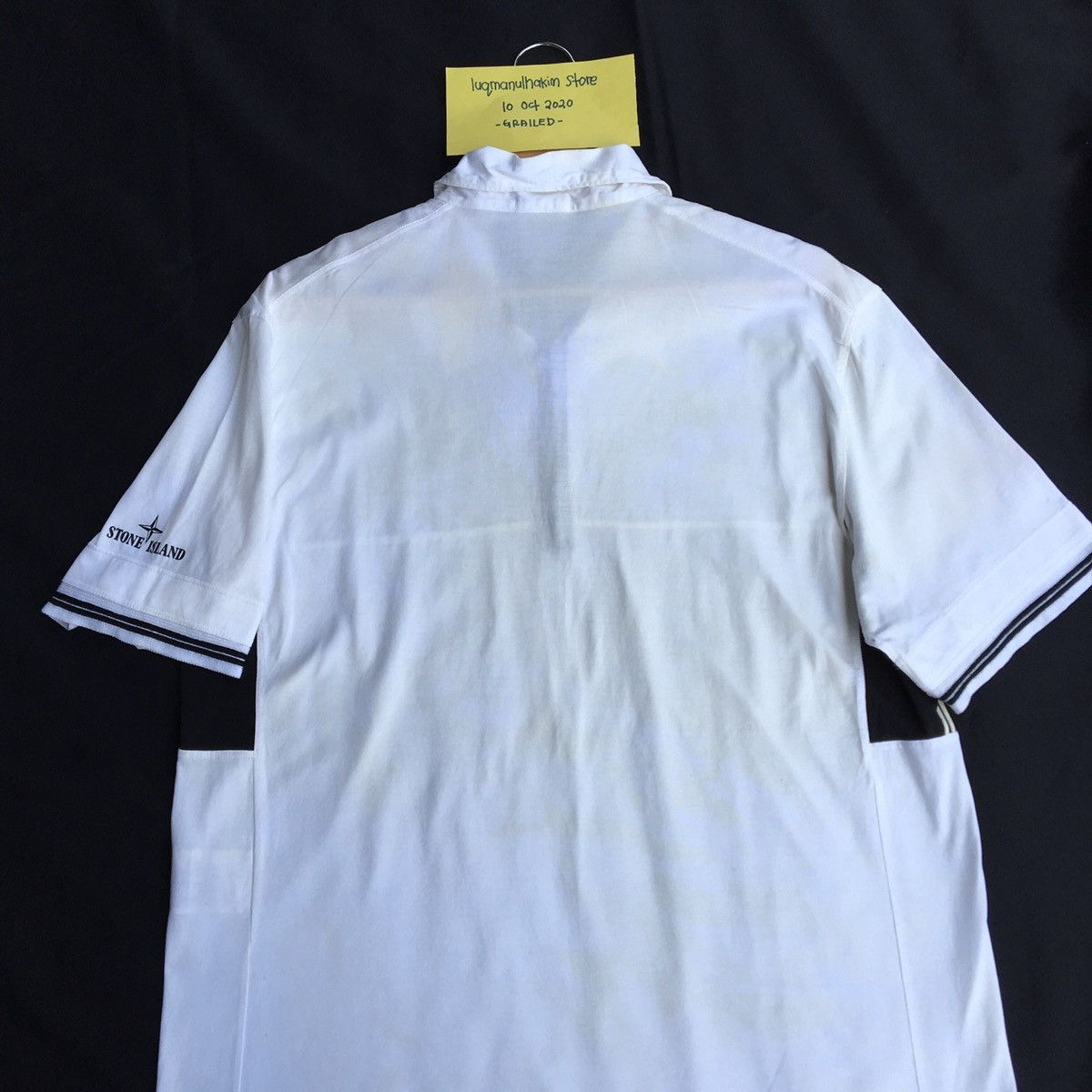 Stone Island Authentic Vintage Stone Island White Polo Side Logo Size US L / EU 52-54 / 3 - 15 Thumbnail