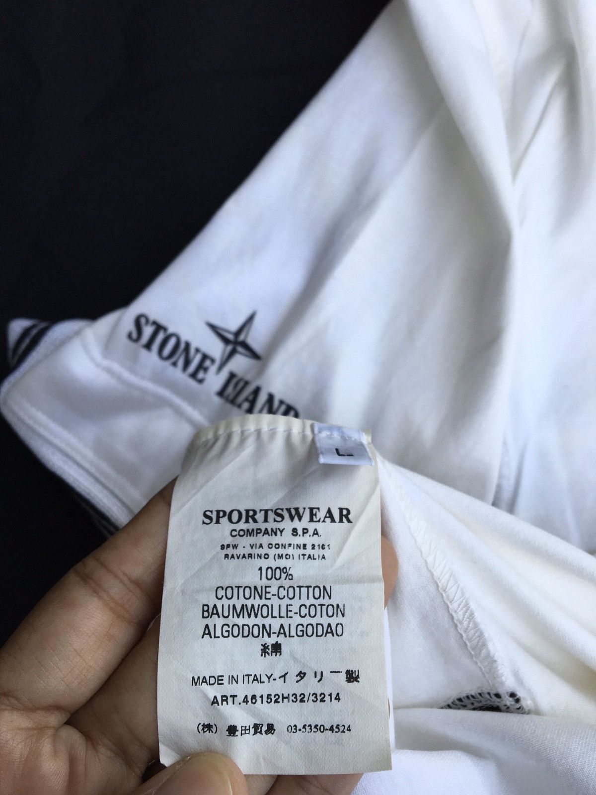 Stone Island Authentic Vintage Stone Island White Polo Side Logo Size US L / EU 52-54 / 3 - 20 Thumbnail