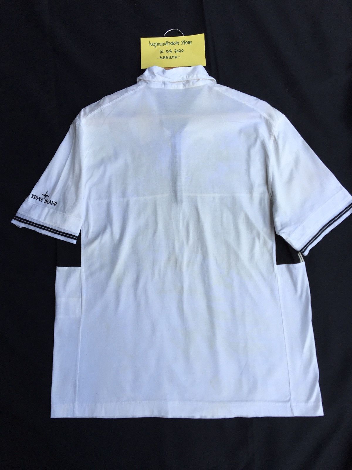 Stone Island Authentic Vintage Stone Island White Polo Side Logo Size US L / EU 52-54 / 3 - 14 Thumbnail