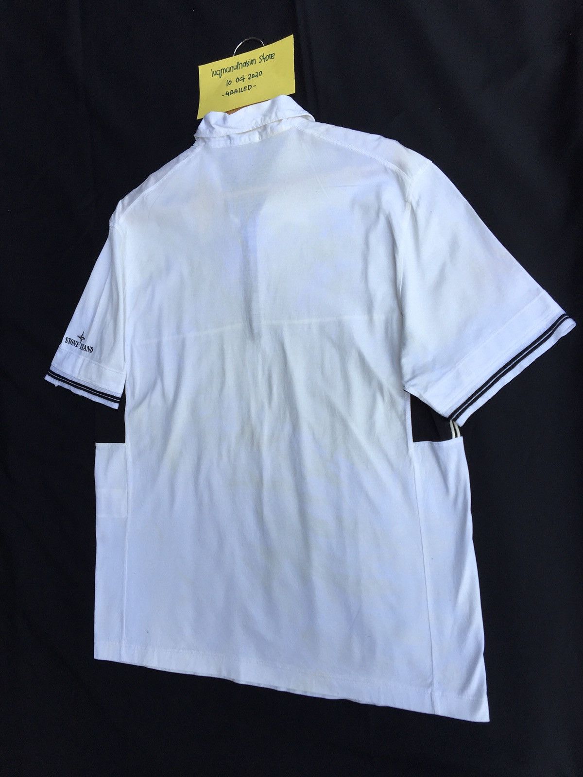 Stone Island Authentic Vintage Stone Island White Polo Side Logo Size US L / EU 52-54 / 3 - 17 Thumbnail