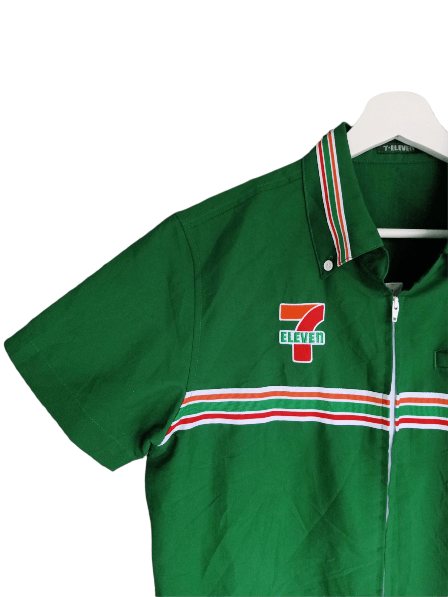 Japanese Brand × Vintage Vintage 7 Eleven Worker Zipper Shirt Size US M / EU 48-50 / 2 - 4 Thumbnail