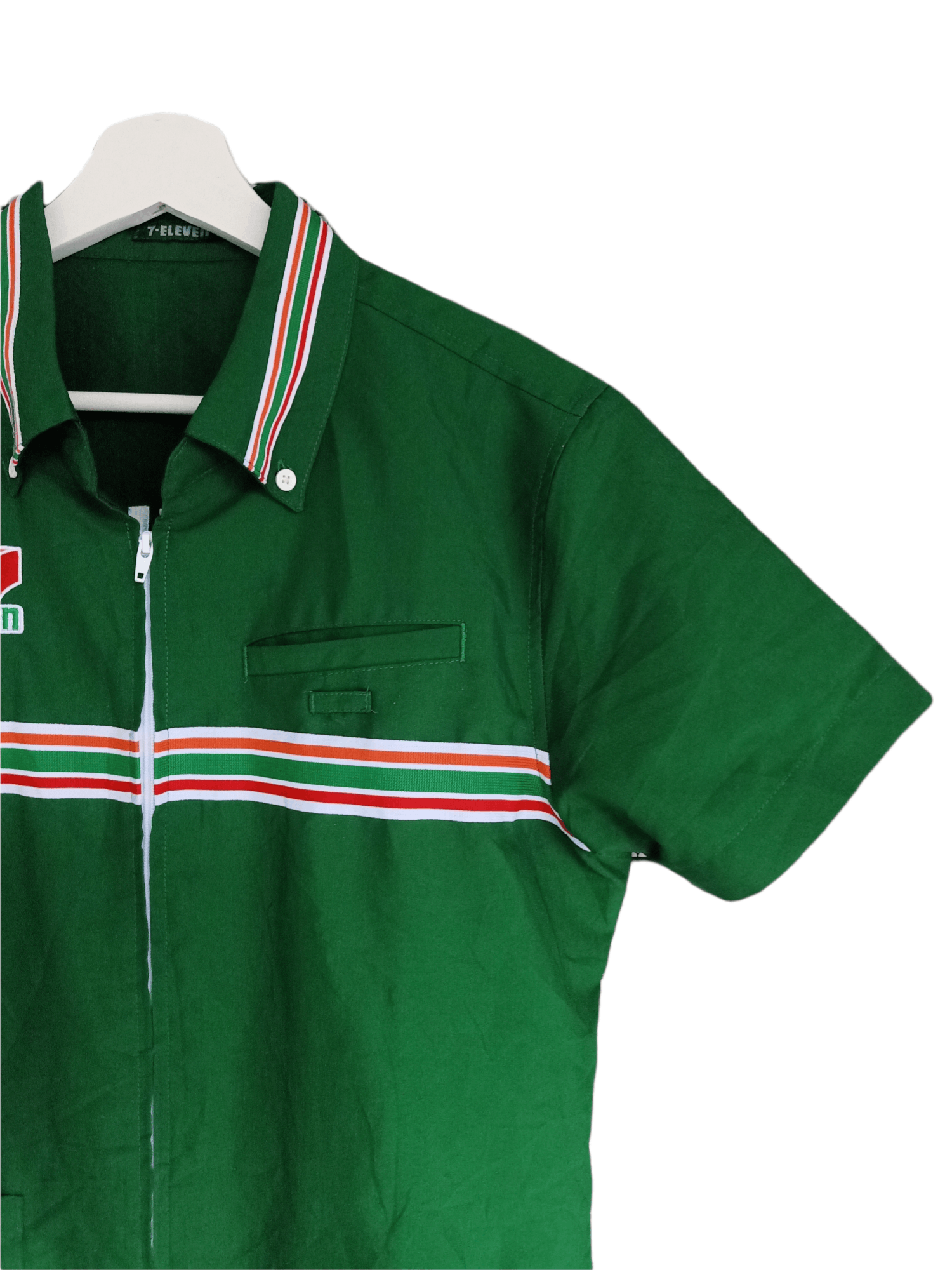 Japanese Brand × Vintage Vintage 7 Eleven Worker Zipper Shirt Size US M / EU 48-50 / 2 - 3 Thumbnail