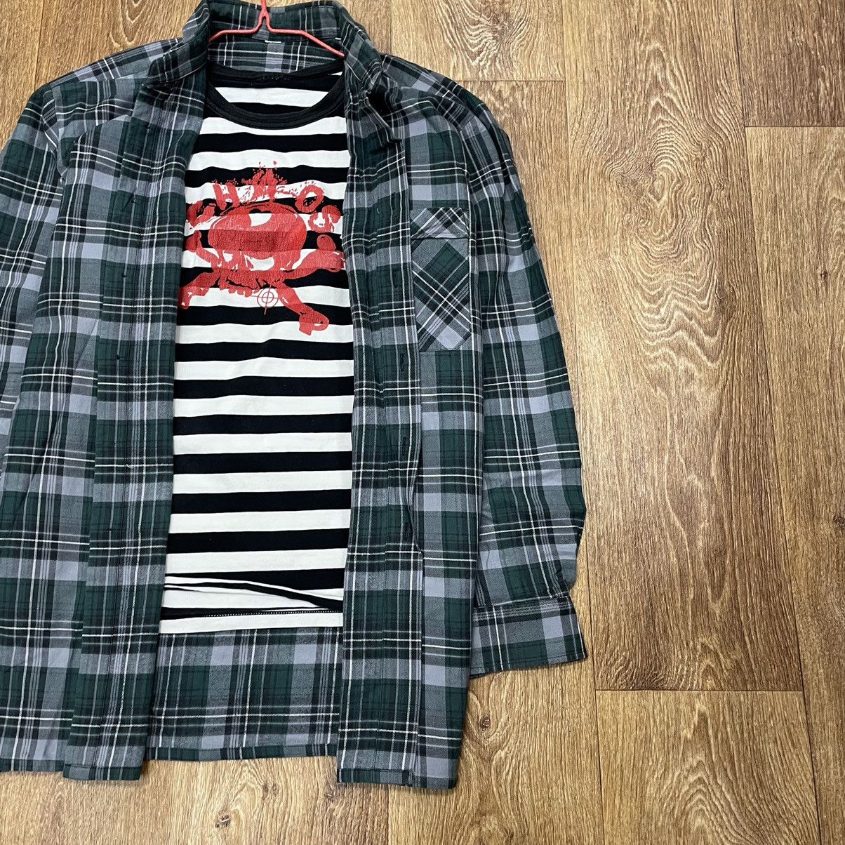 Vintage Vintage 90s Plaid Shirt Grunge Streetwear Oversized Logo XL Size US XL / EU 56 / 4 - 2 Thumbnail
