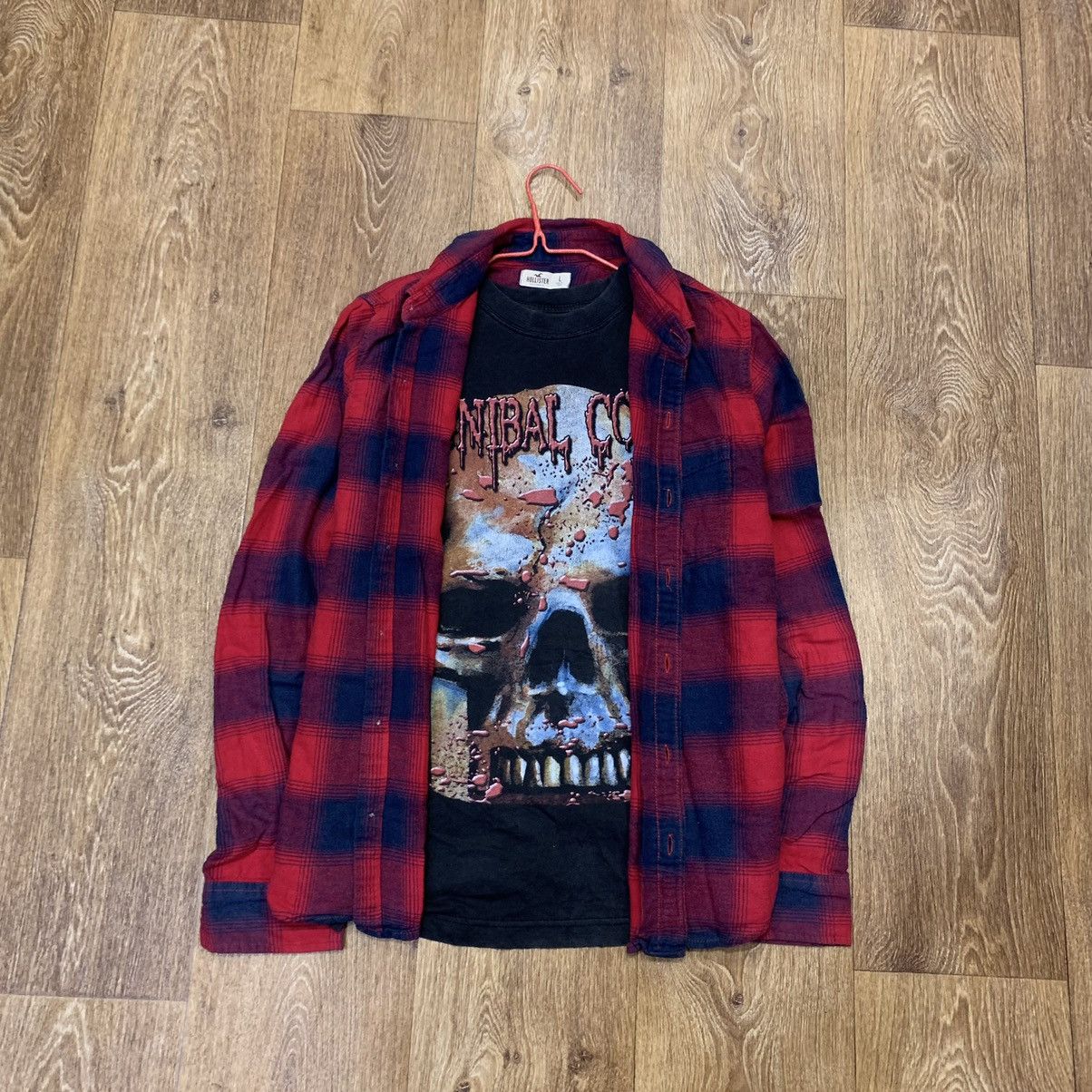 Flannel Vintage 90s Plaid Flannel Shirt Y2K Streetwear Checkered Size US L / EU 52-54 / 3 - 1 Thumbnail
