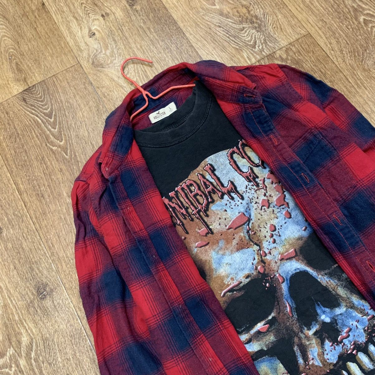 Flannel Vintage 90s Plaid Flannel Shirt Y2K Streetwear Checkered Size US L / EU 52-54 / 3 - 5 Thumbnail
