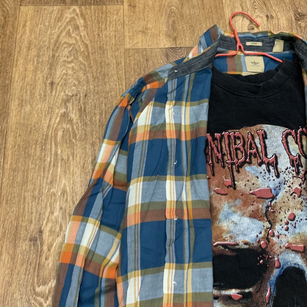 Flannel Vintage 90s Plaid Flannel Shirt Y2K Streetwear Checkered Size US XL / EU 56 / 4 - 2 Thumbnail