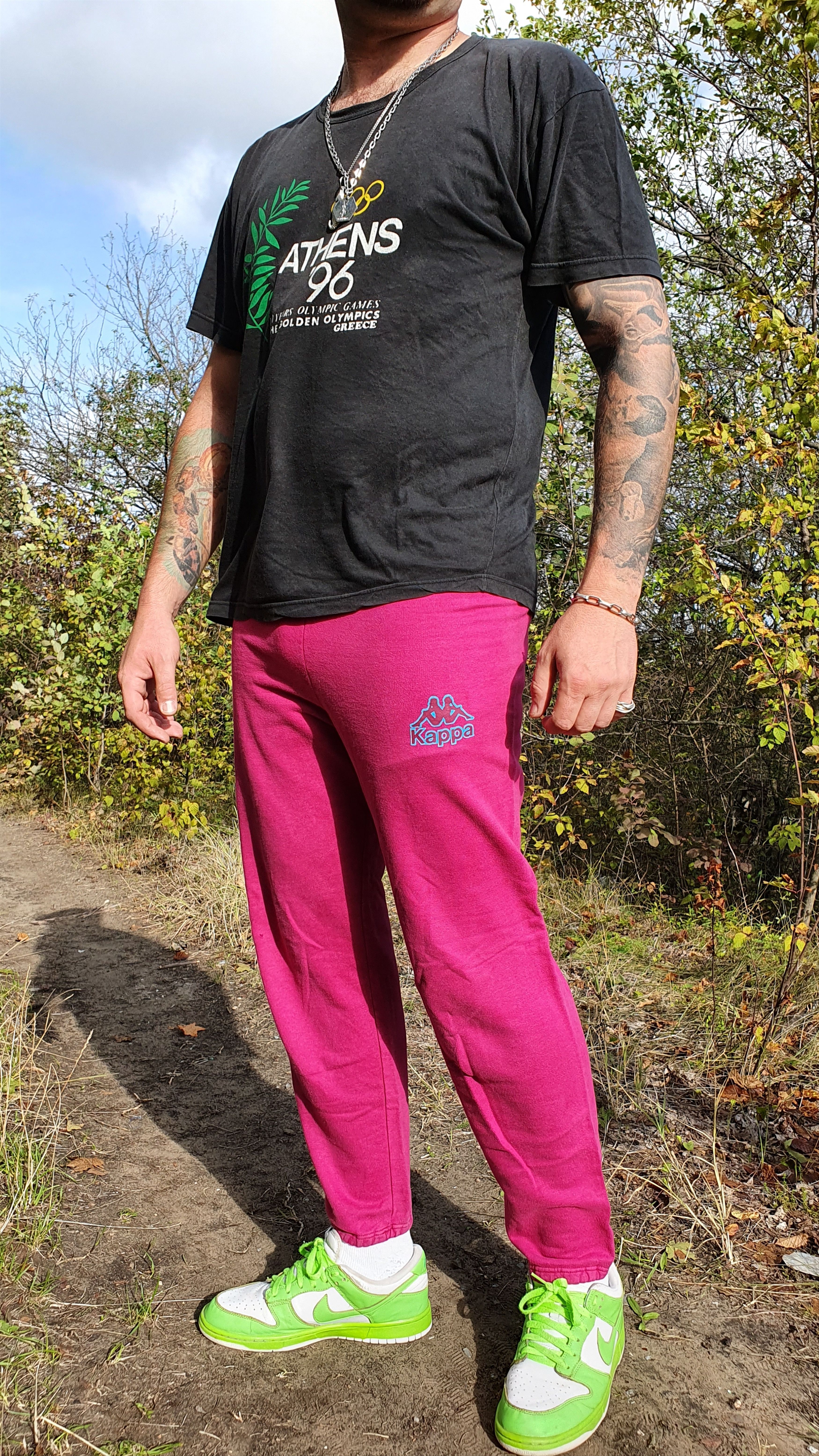 image of Avant Garde x Kappa 90's Vintage Pink Kappa Sport Pants, Men's (Size 32)