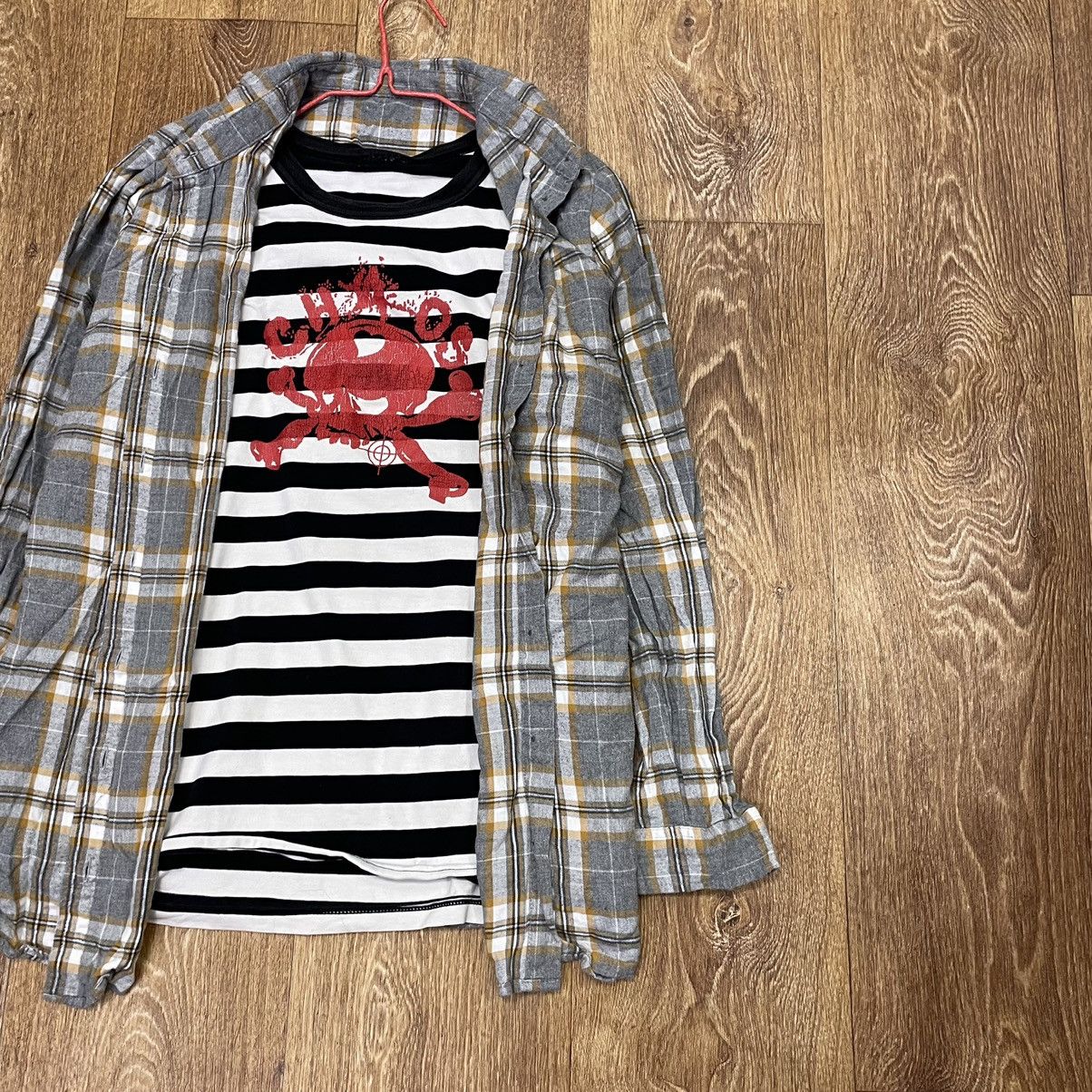 Flannel Vintage 90s Plaid Flannel Shirt Y2K Streetwear Checkered Size US S / EU 44-46 / 1 - 2 Thumbnail