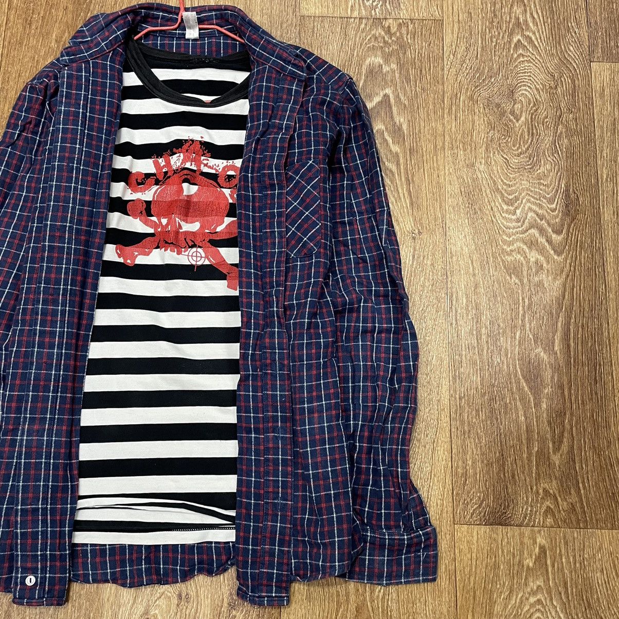 Vintage Vintage 90s Navy Plaid Flannel Shirt Oversized Streetwear M Size US M / EU 48-50 / 2 - 2 Thumbnail