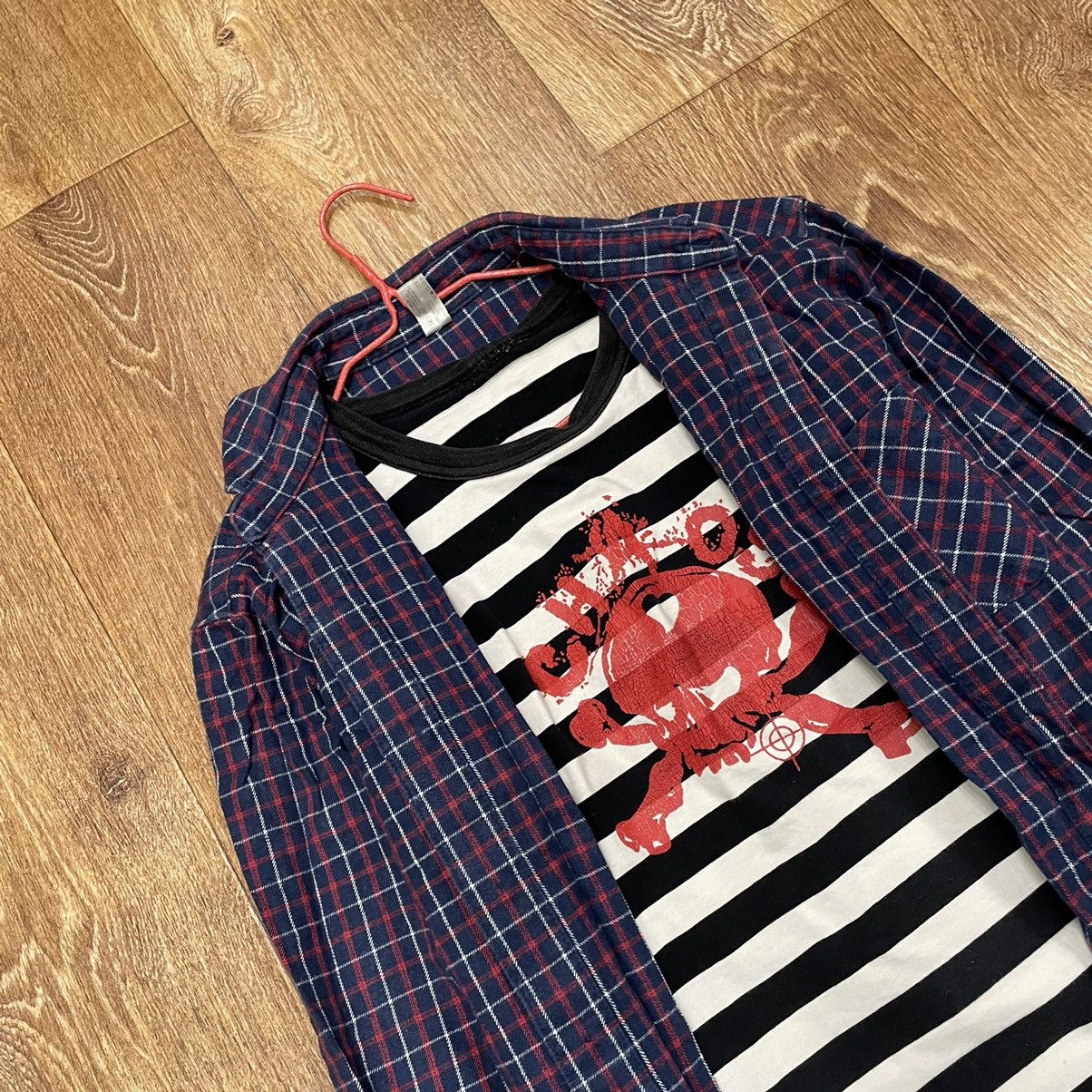 Vintage Vintage 90s Navy Plaid Flannel Shirt Oversized Streetwear M Size US M / EU 48-50 / 2 - 5 Thumbnail