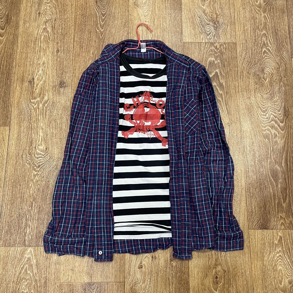 Vintage Vintage 90s Navy Plaid Flannel Shirt Oversized Streetwear M Size US M / EU 48-50 / 2 - 1 Thumbnail