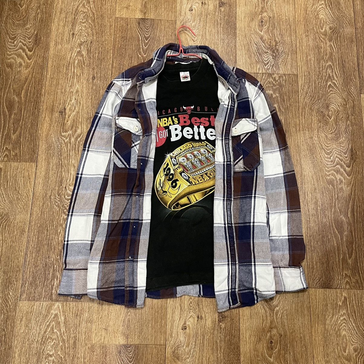 Vintage Vintage 90s Plaid Shirt Y2K Streetwear Grunge Oversized XL Size US XL / EU 56 / 4 - 2 Thumbnail