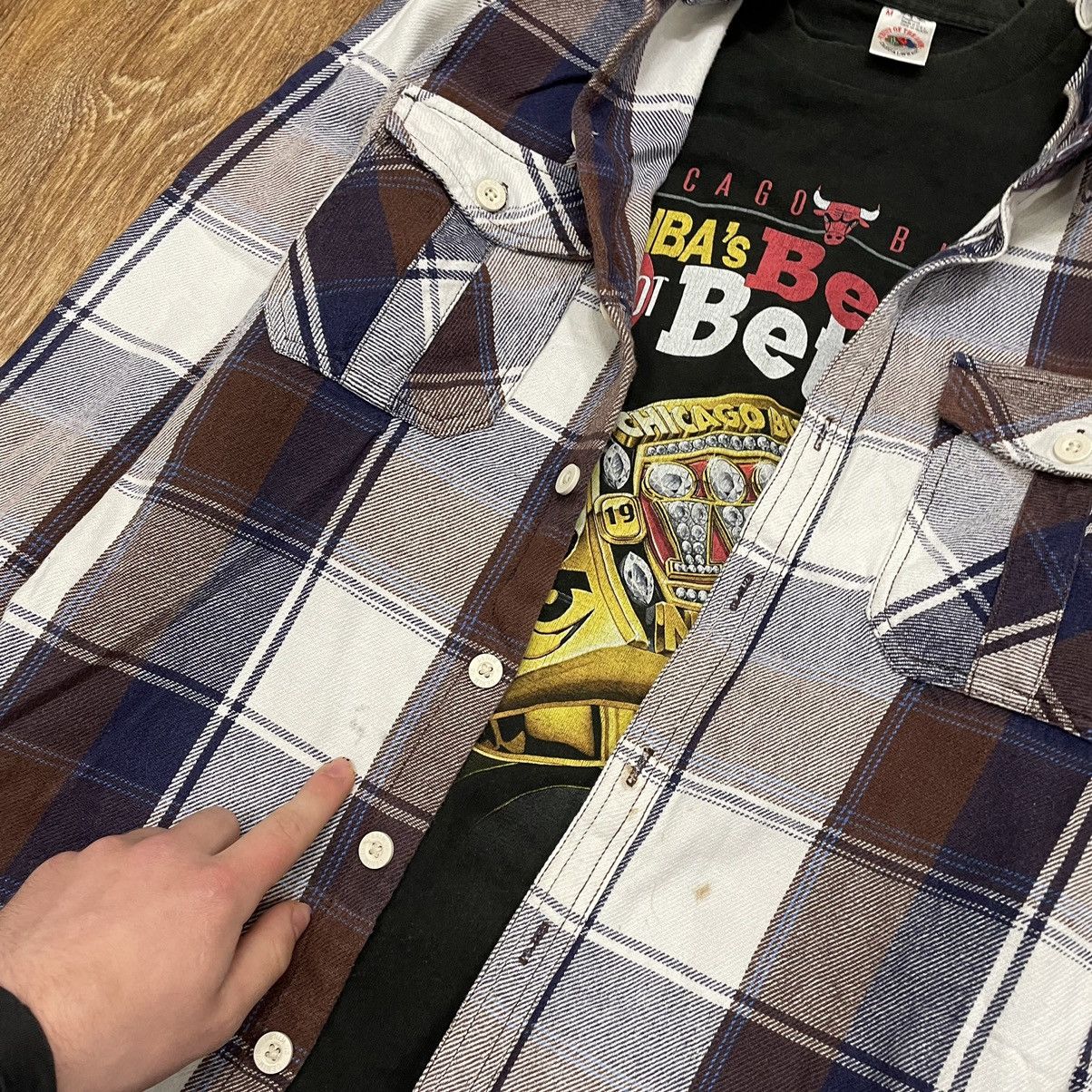 Vintage Vintage 90s Plaid Shirt Y2K Streetwear Grunge Oversized XL Size US XL / EU 56 / 4 - 7 Thumbnail