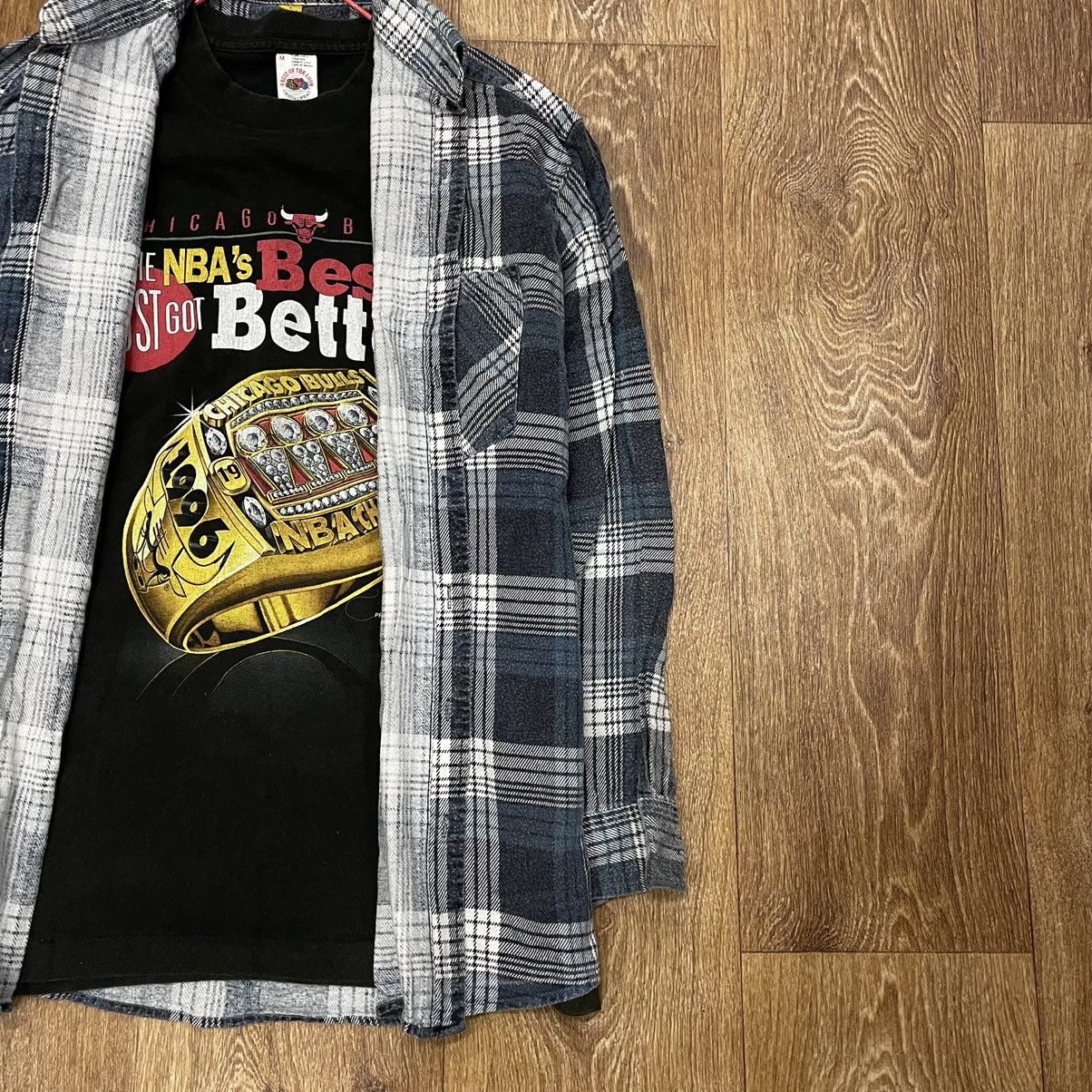 Vintage Vintage 90s Plaid Flannel Shirt Oversized Grunge Archive L Size US L / EU 52-54 / 3 - 2 Thumbnail