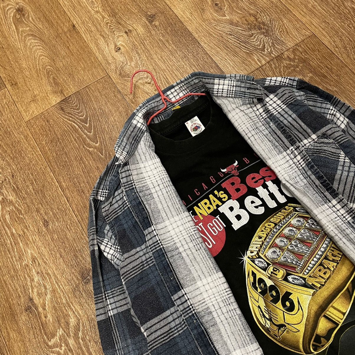 Vintage Vintage 90s Plaid Flannel Shirt Oversized Grunge Archive L Size US L / EU 52-54 / 3 - 5 Thumbnail