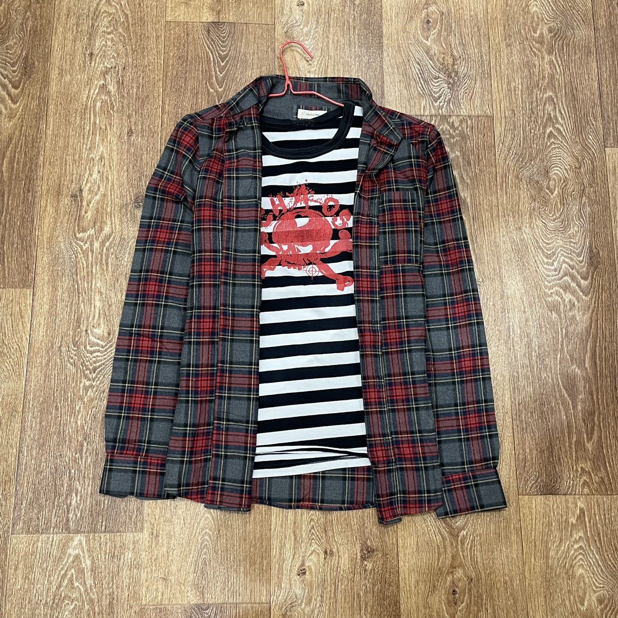 Flannel Vintage 90s Plaid Flannel Shirt Y2K Streetwear Checkered Size US M / EU 48-50 / 2 - 1 Thumbnail