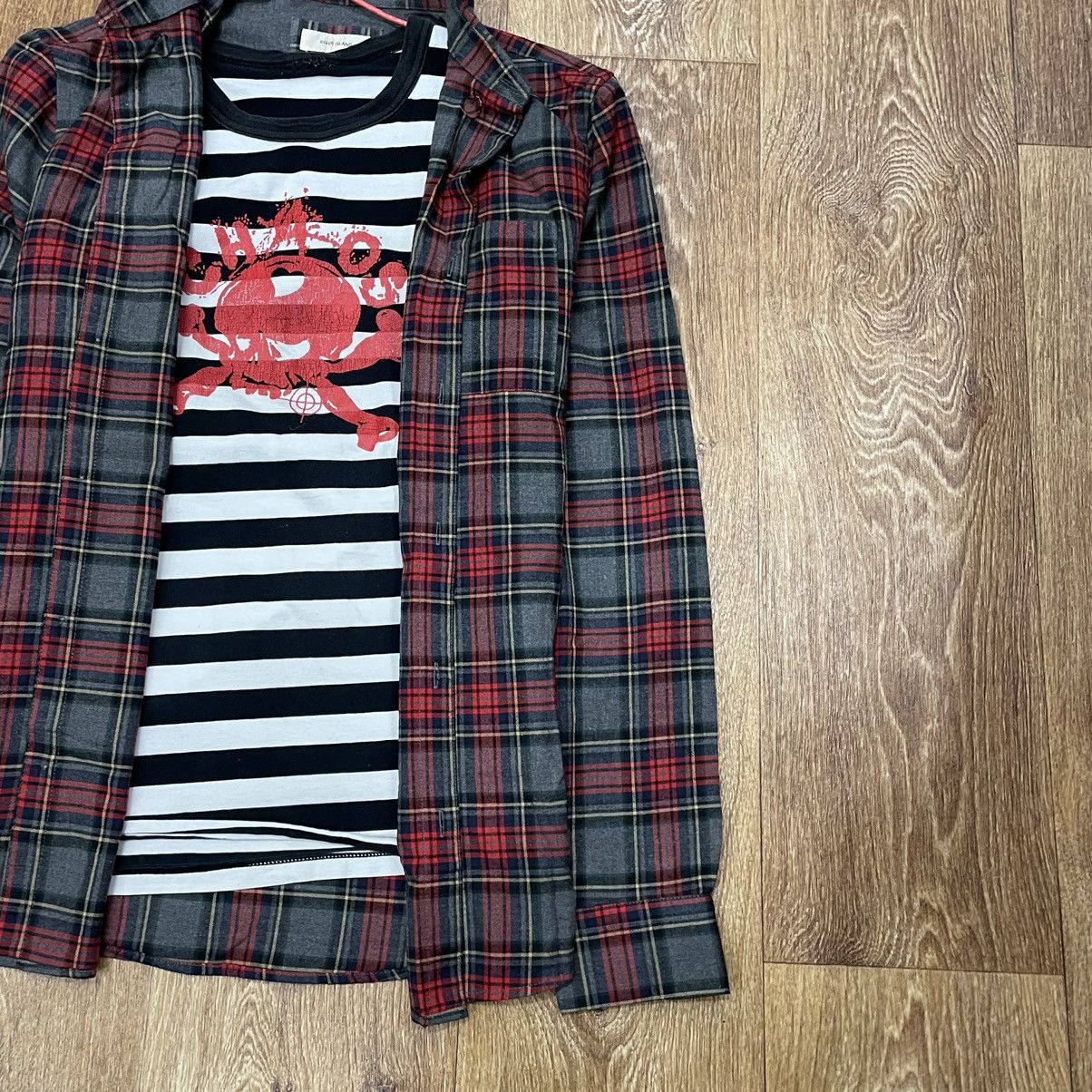 Flannel Vintage 90s Plaid Flannel Shirt Y2K Streetwear Checkered Size US M / EU 48-50 / 2 - 2 Thumbnail
