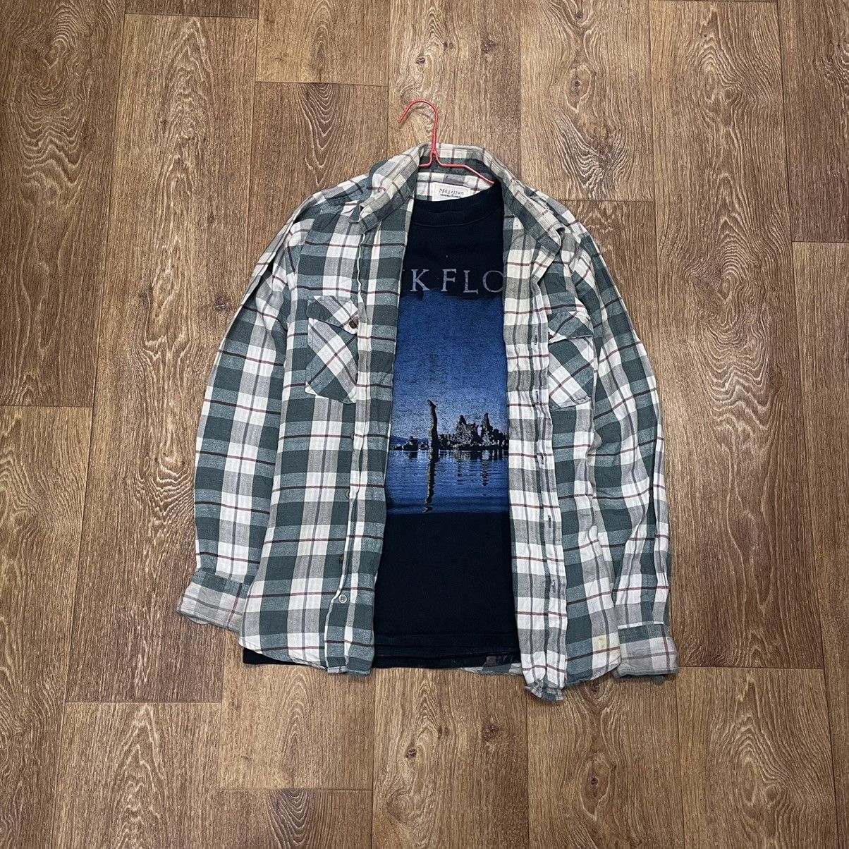 Vintage Vintage 90s Plaid Shirt Oversized Grunge Faded Workwear M Size US M / EU 48-50 / 2 - 2 Thumbnail