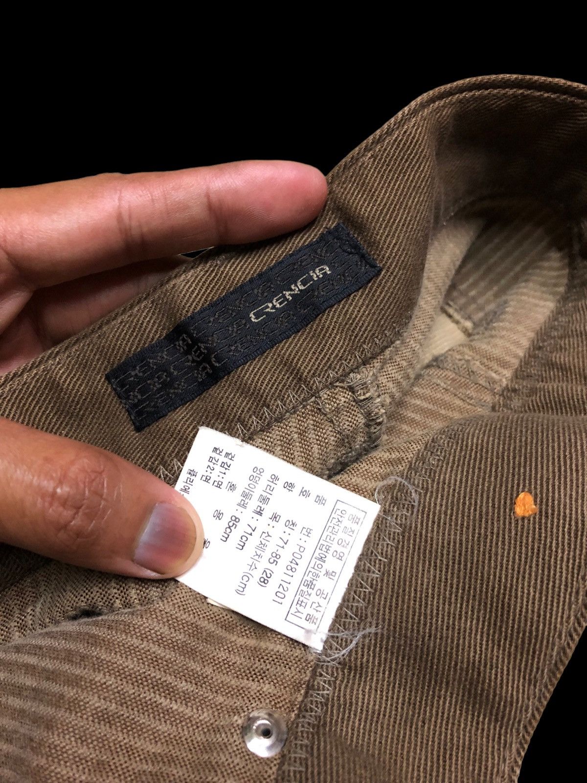 Hypebeast RECONSTRUCTED CORDUROY BAKER PANT BY CRENCIA Size US 30 / EU 46 - 4 Thumbnail