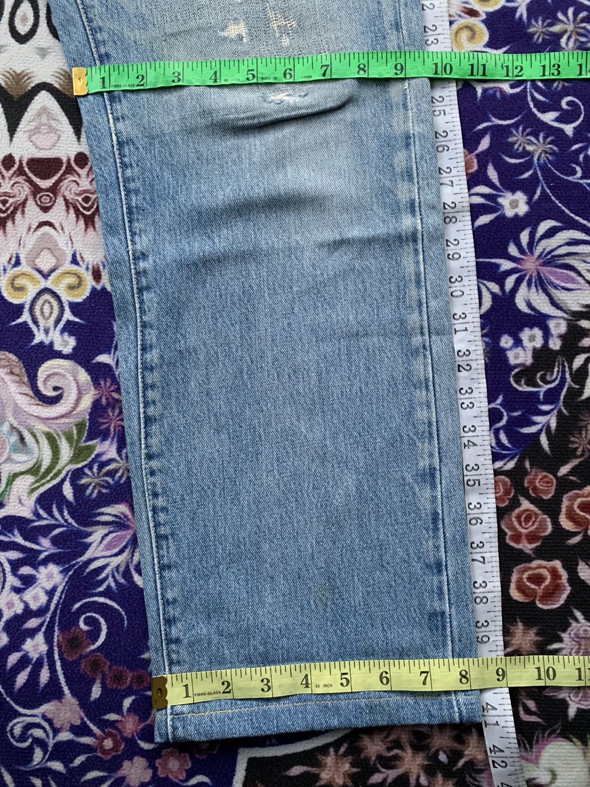 DKNY × Designer Vintage DKNY Faded Distressed Denim Size US 35 - 15 Thumbnail