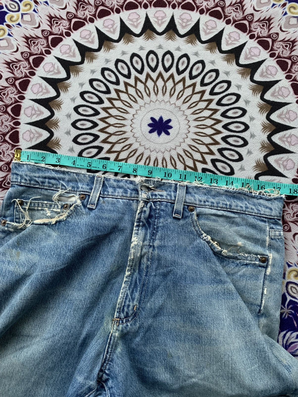DKNY × Designer Vintage DKNY Faded Distressed Denim Size US 35 - 13 Thumbnail