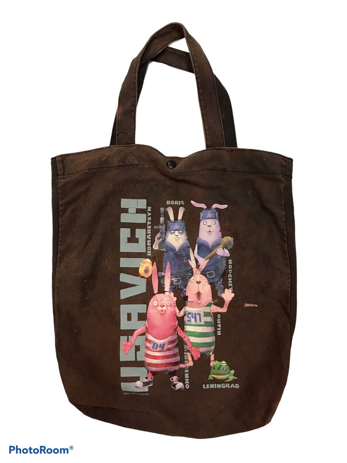 Cartoon Network Vintage Distressed Usa Vigh Totebag Size ONE SIZE - 1 Thumbnail