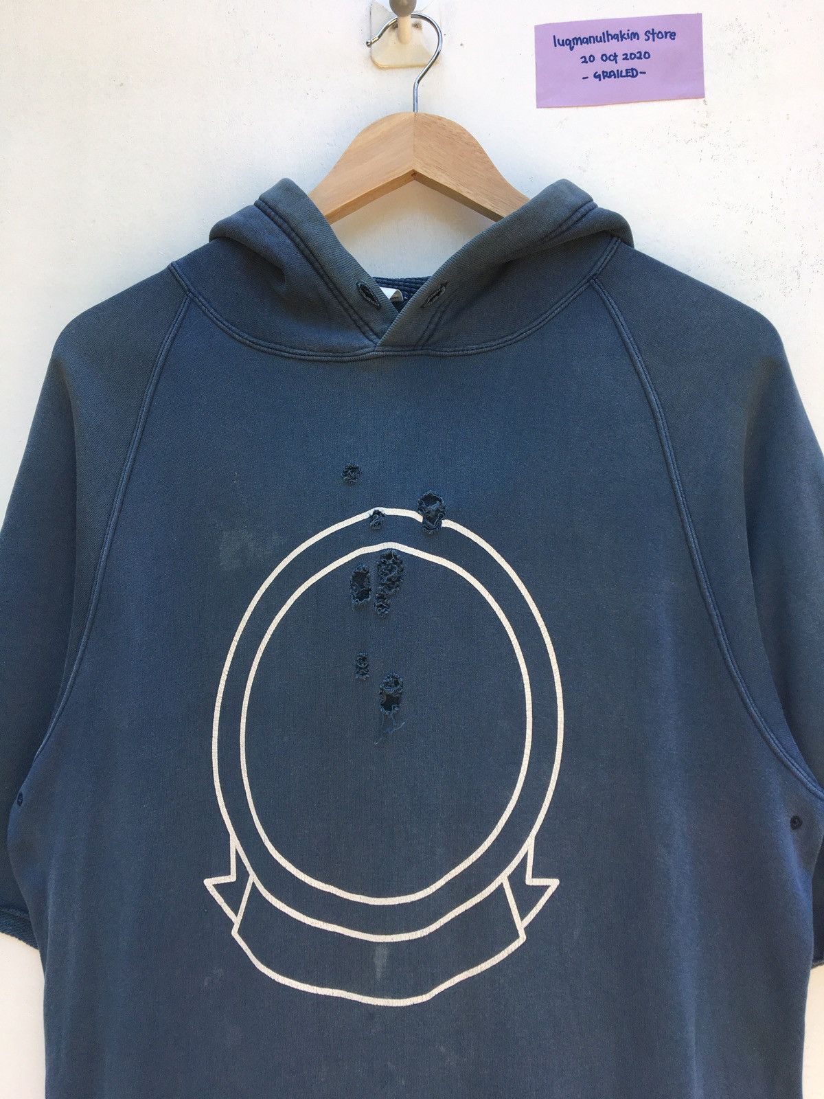 Number (N)ine Vintage Number (N)ine Short Sleeve Hoodie Rare Size 4 Size US M / EU 48-50 / 2 - 5 Thumbnail