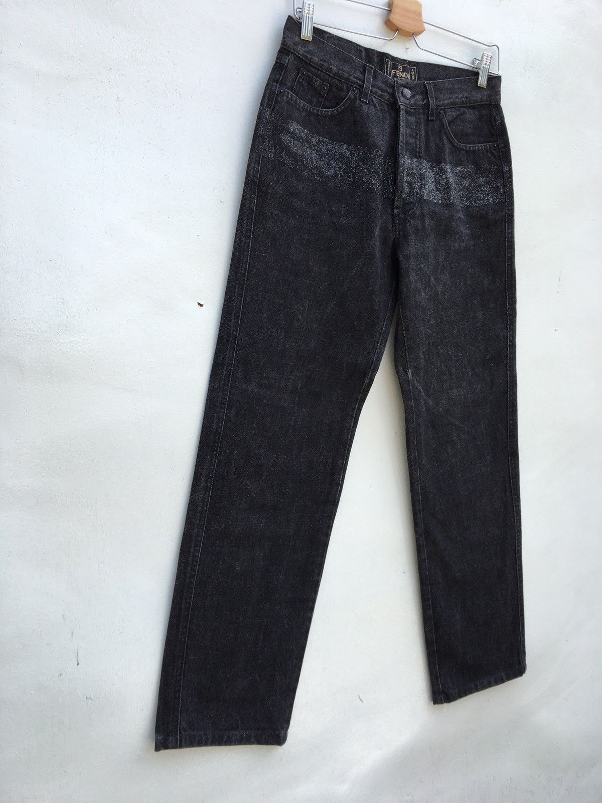Fendi Vintage 90s FENDI Roma Glitter Jeans Size: US 36 / EU 52 Size US 36 / EU 52 - 9 Thumbnail