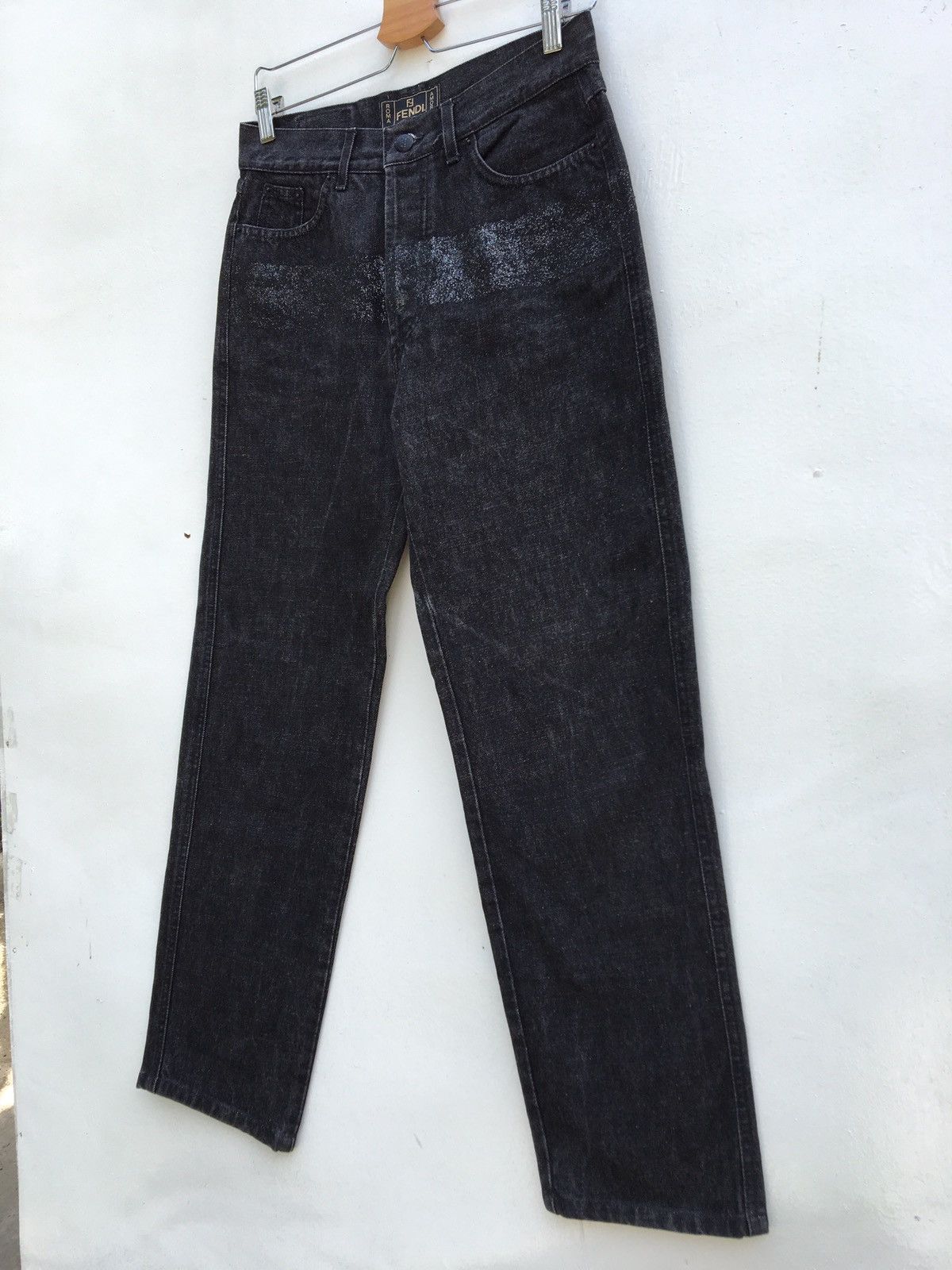 Fendi Vintage 90s FENDI Roma Glitter Jeans Size: US 36 / EU 52 Size US 36 / EU 52 - 10 Thumbnail