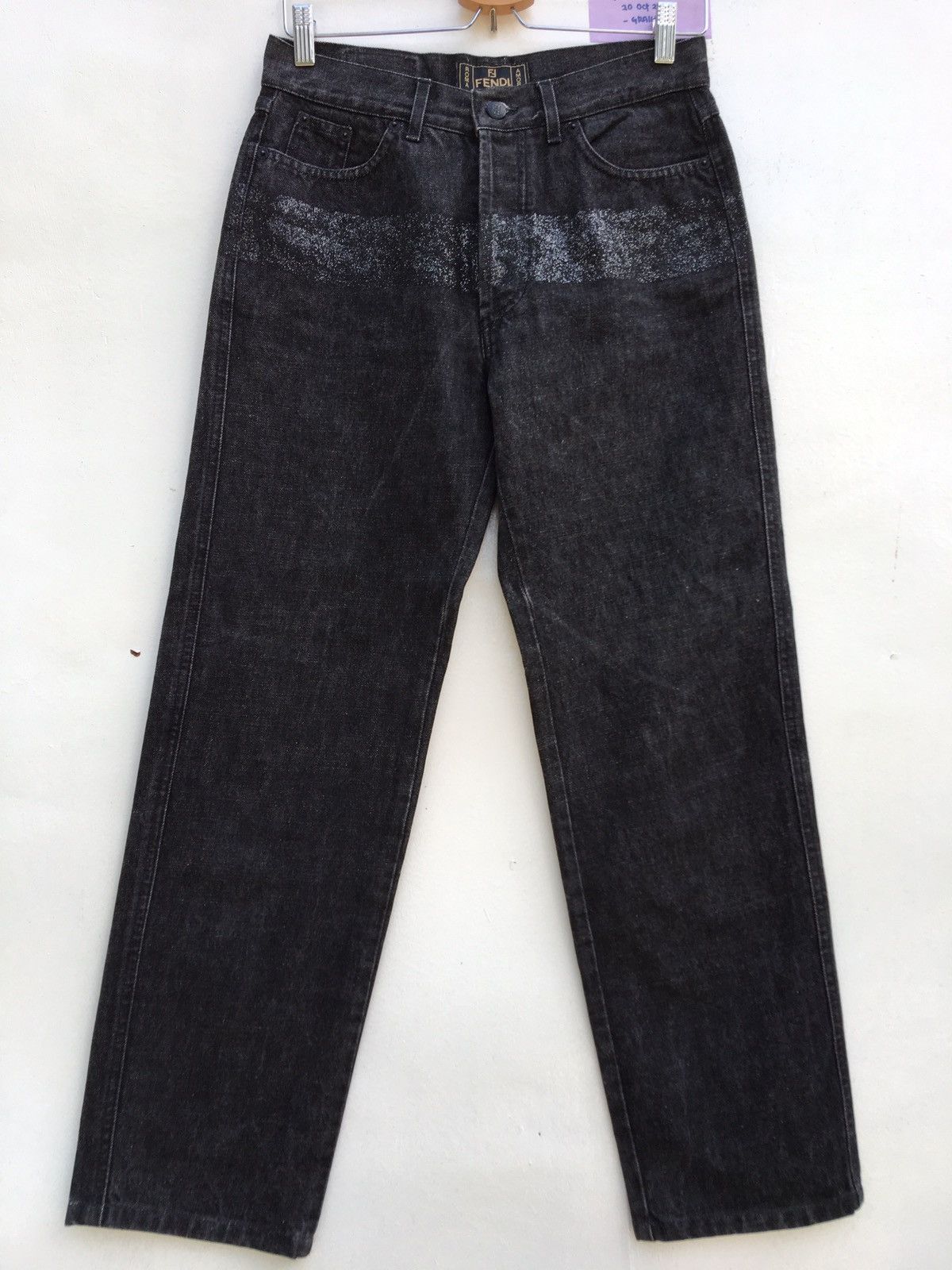 Fendi Vintage 90s FENDI Roma Glitter Jeans Size: US 36 / EU 52 Size US 36 / EU 52 - 17 Thumbnail