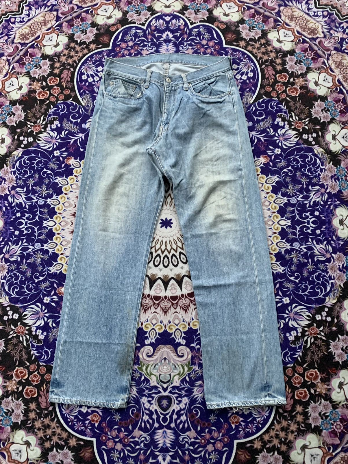 Japanese Brand Journal Standard Faded Wash Denim Size US 34 / EU 50 - 1 Thumbnail