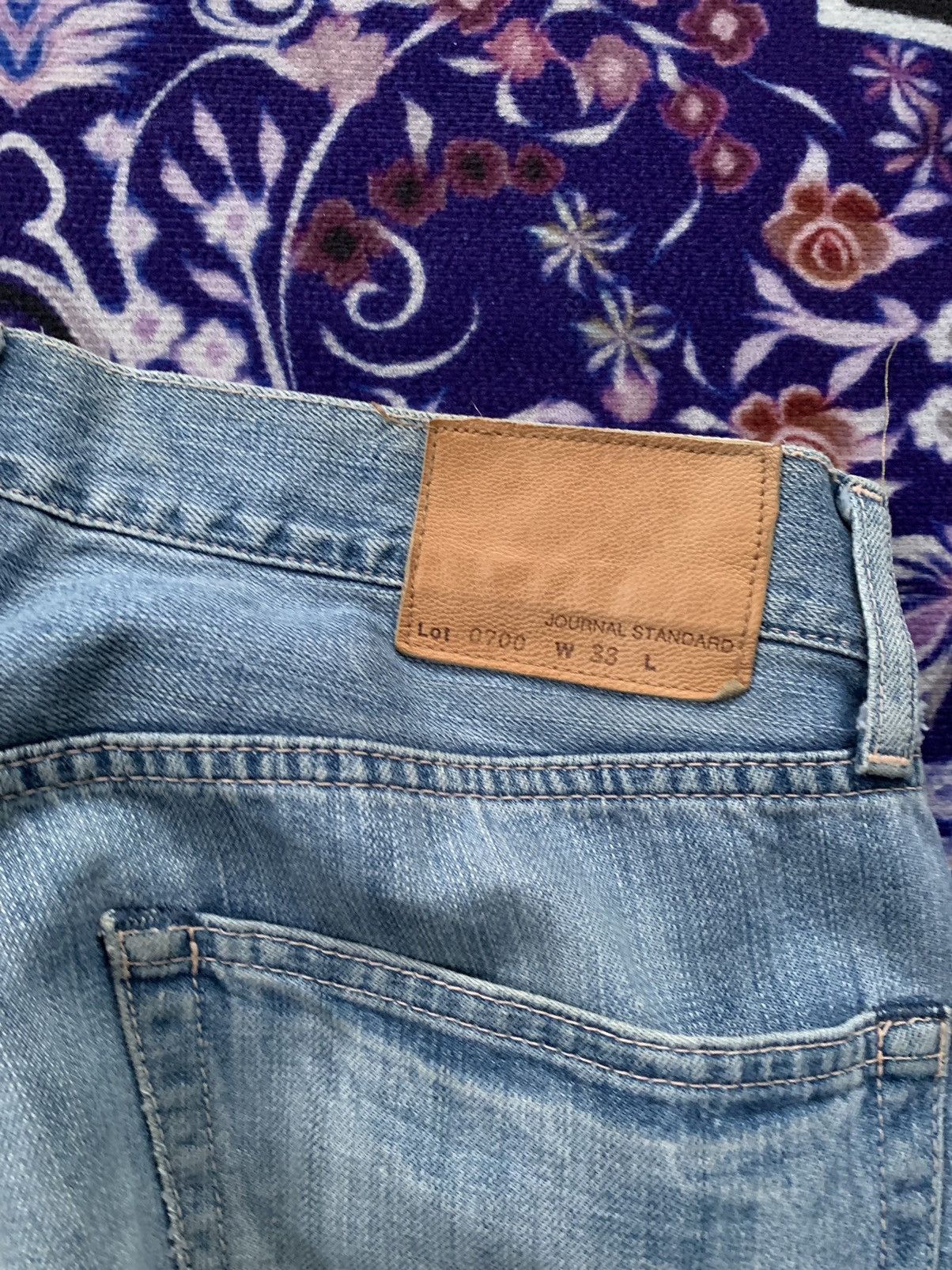 Japanese Brand Journal Standard Faded Wash Denim Size US 34 / EU 50 - 12 Thumbnail