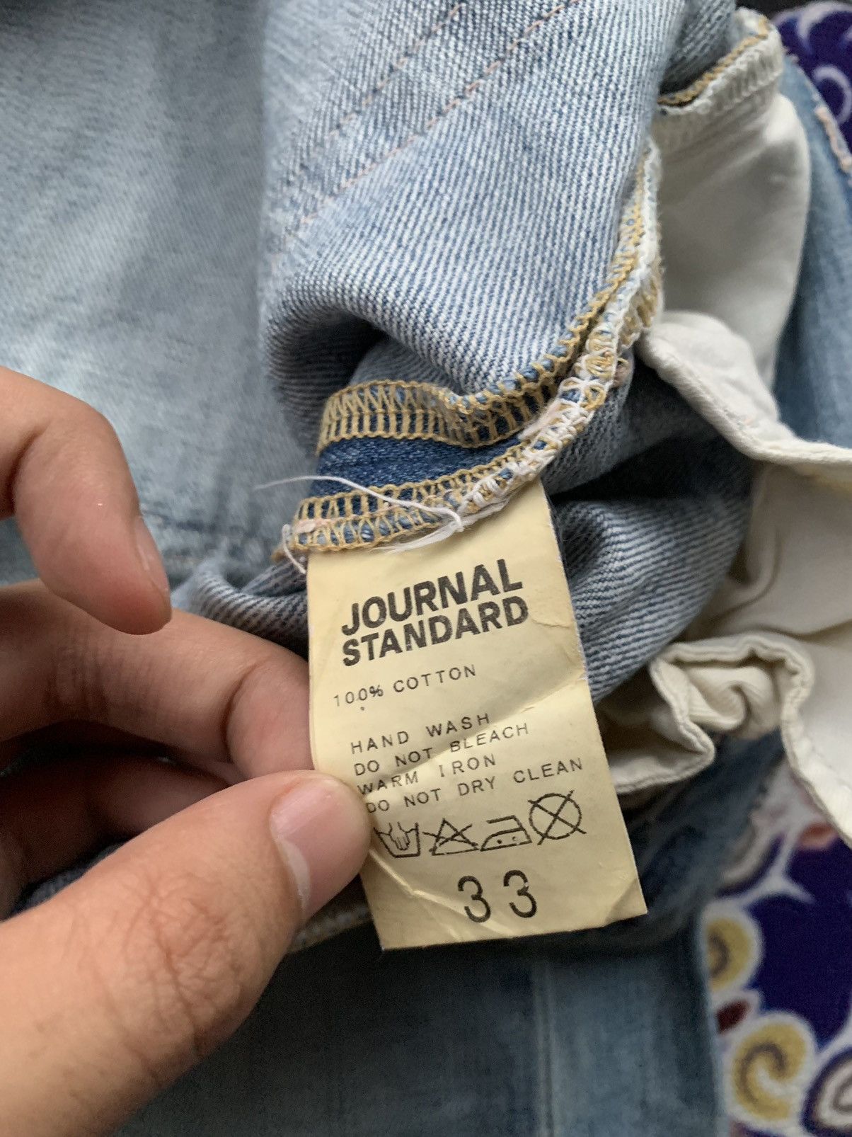 Japanese Brand Journal Standard Faded Wash Denim Size US 34 / EU 50 - 6 Thumbnail