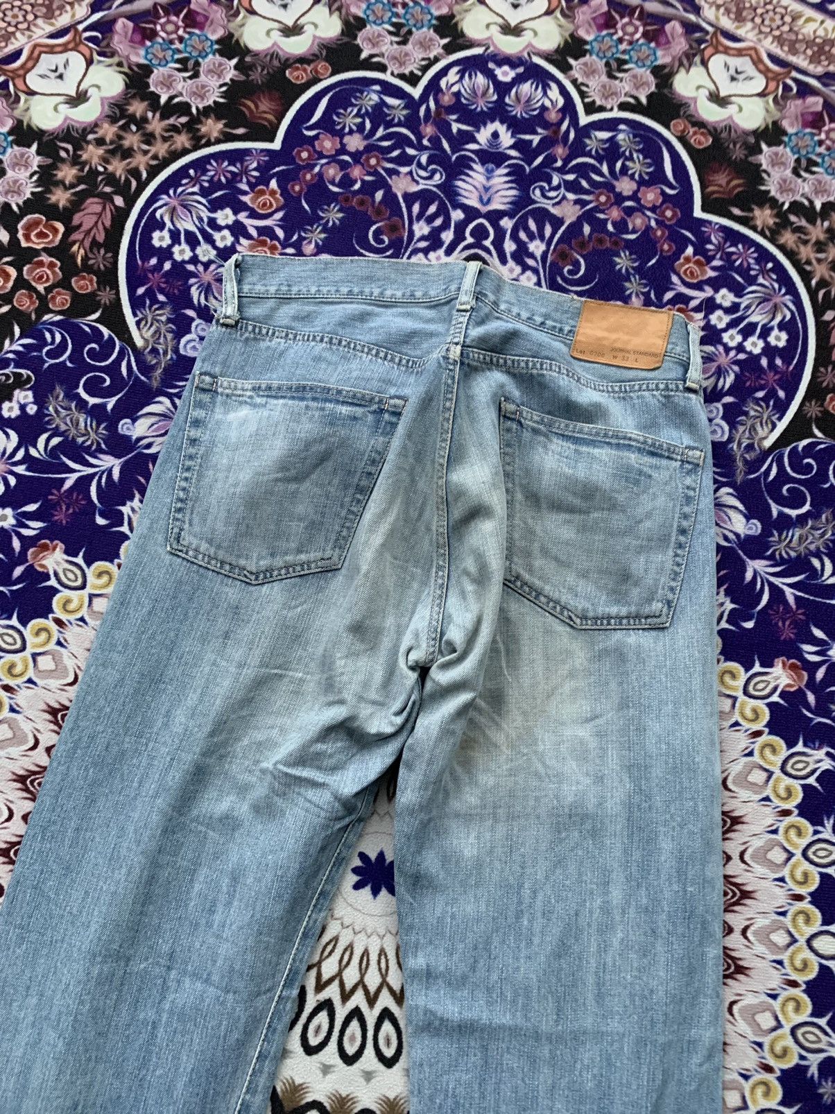 Japanese Brand Journal Standard Faded Wash Denim Size US 34 / EU 50 - 11 Thumbnail