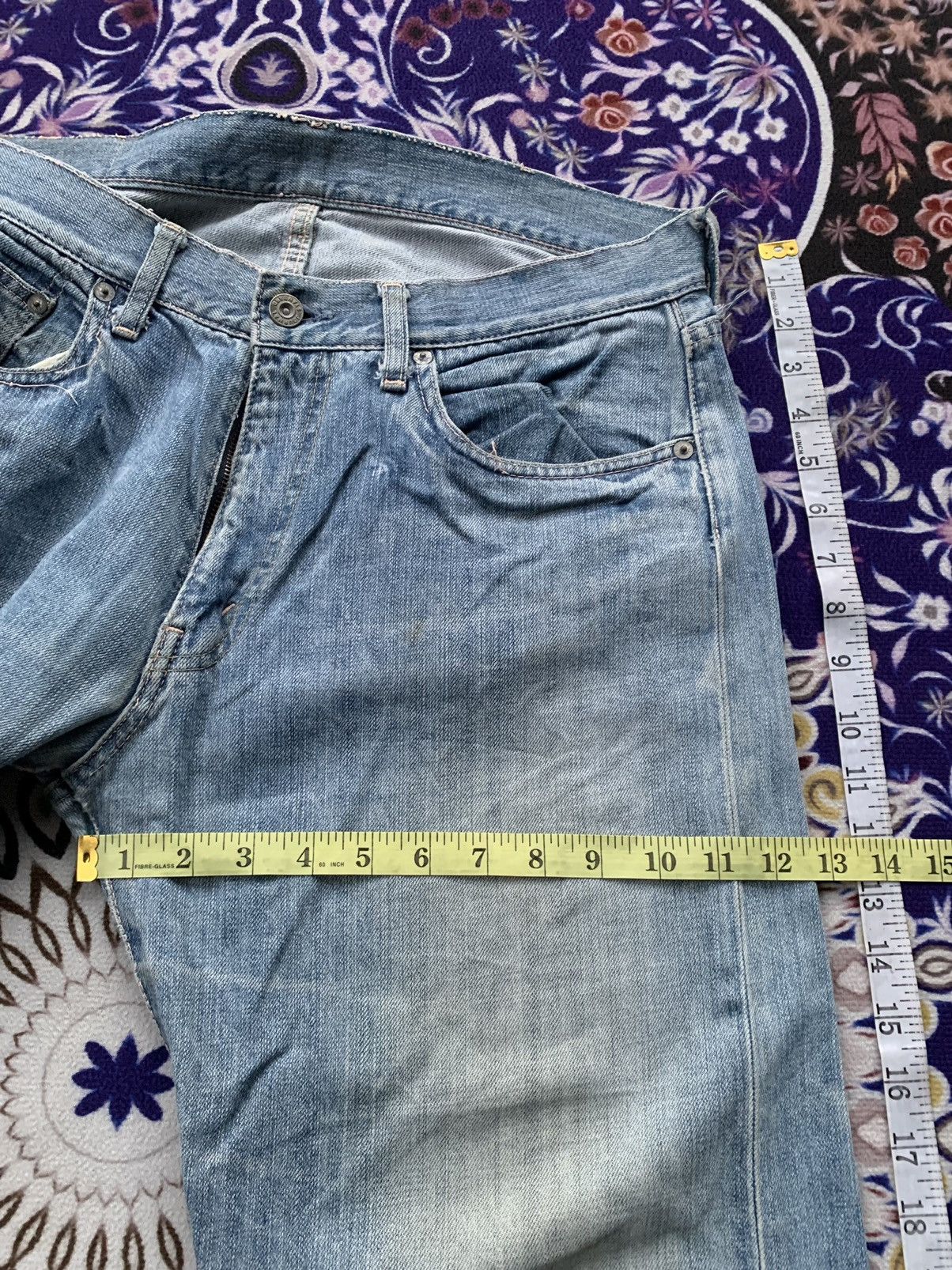 Japanese Brand Journal Standard Faded Wash Denim Size US 34 / EU 50 - 14 Thumbnail