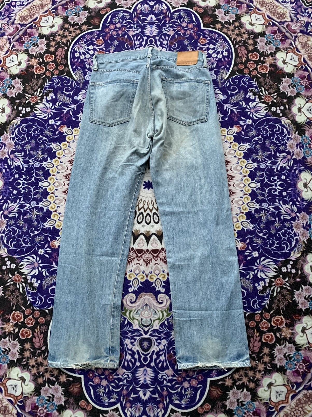 Japanese Brand Journal Standard Faded Wash Denim Size US 34 / EU 50 - 8 Thumbnail