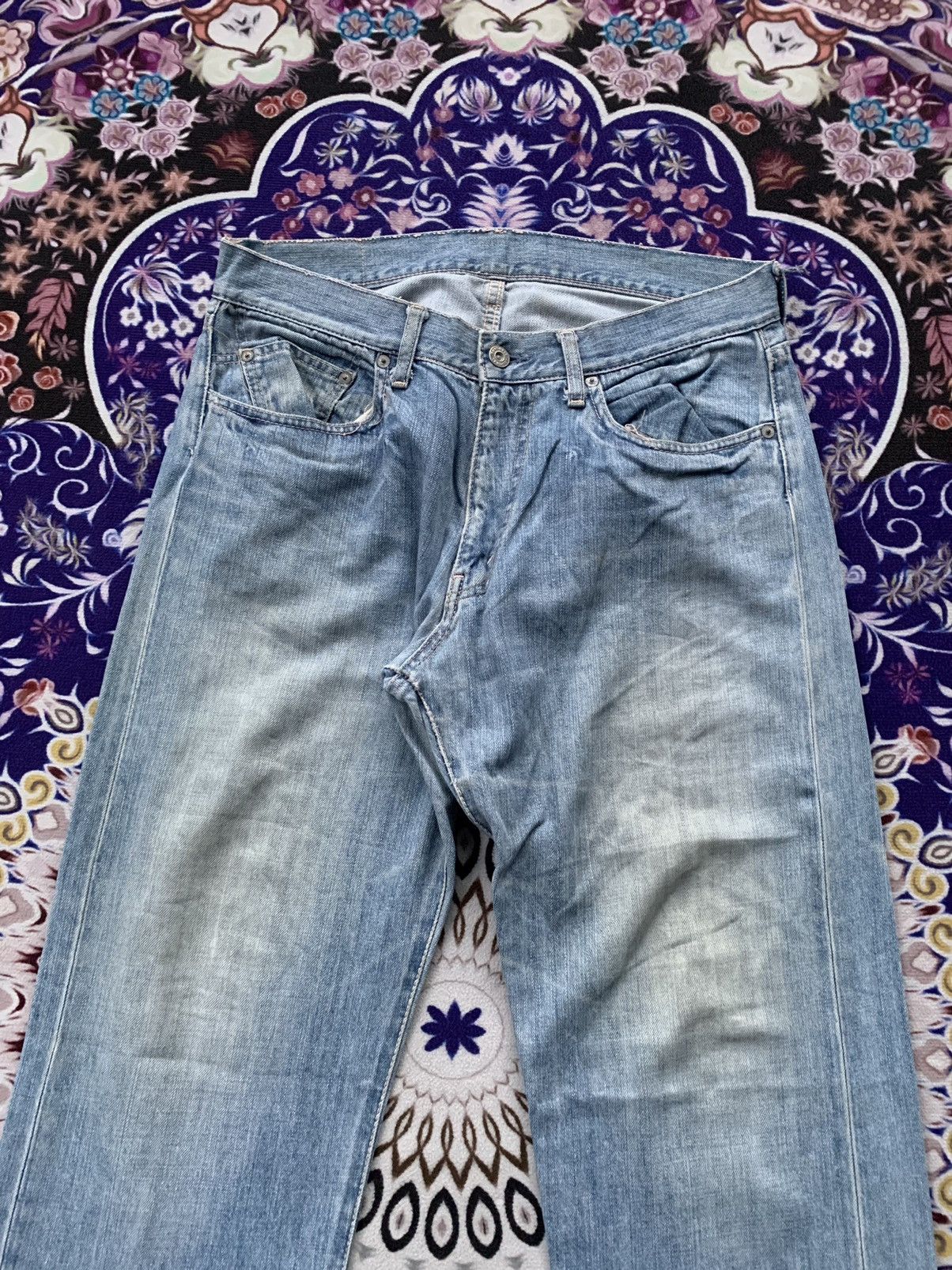 Japanese Brand Journal Standard Faded Wash Denim Size US 34 / EU 50 - 4 Thumbnail