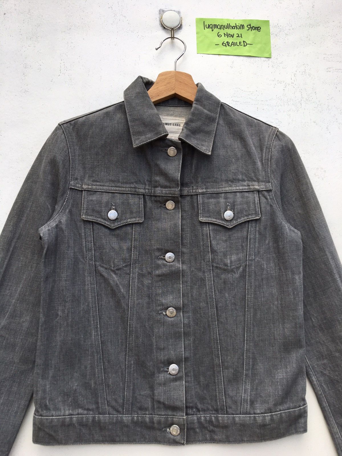 Helmut Lang Helmut Lang Raw Denim Jacket Jean Trucker Double Pockets Size US S / EU 44-46 / 1 - 4 Thumbnail