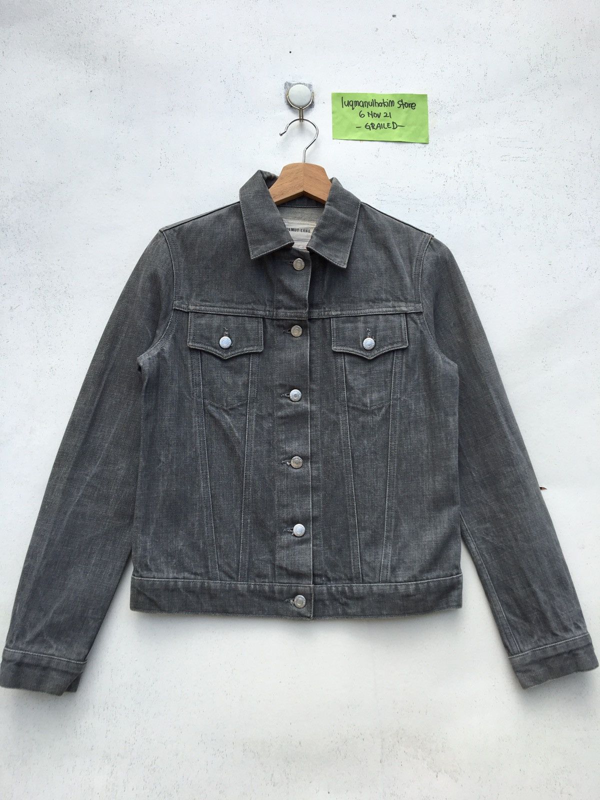 Helmut Lang Helmut Lang Raw Denim Jacket Jean Trucker Double Pockets Size US S / EU 44-46 / 1 - 1 Thumbnail