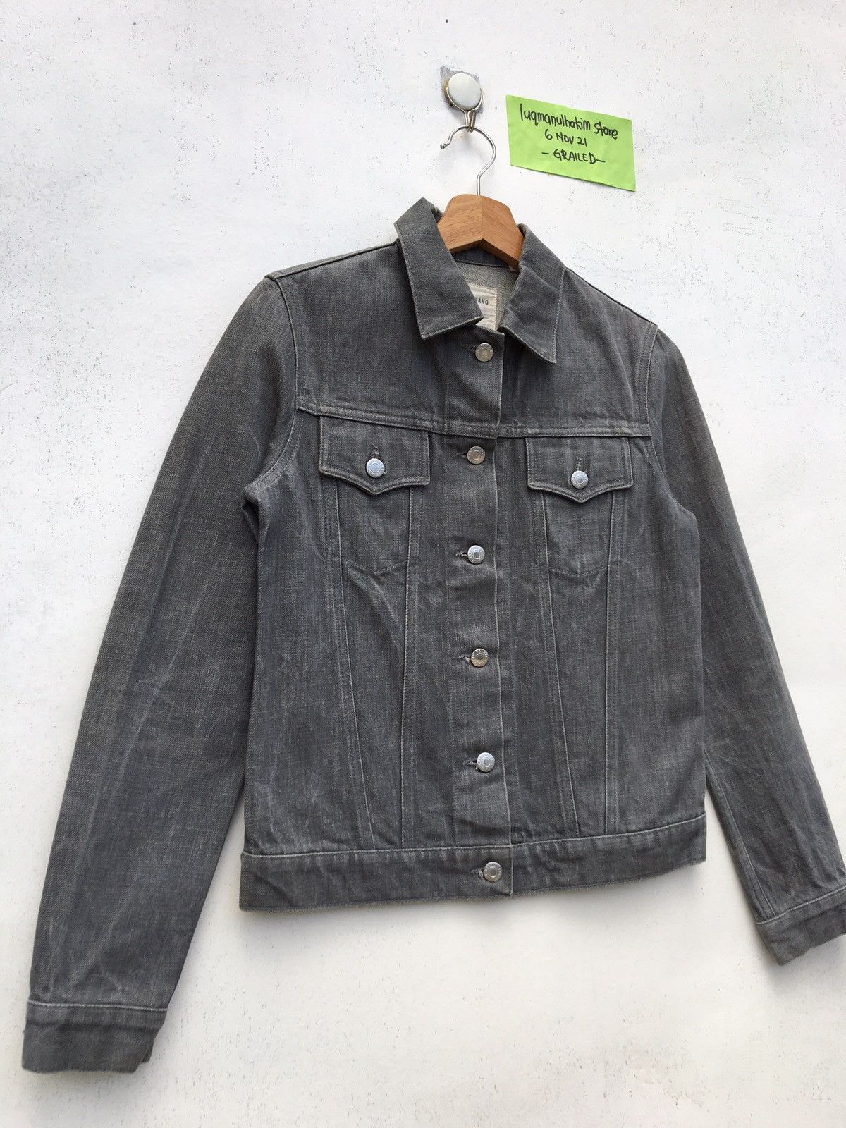 Helmut Lang Helmut Lang Raw Denim Jacket Jean Trucker Double Pockets Size US S / EU 44-46 / 1 - 2 Thumbnail
