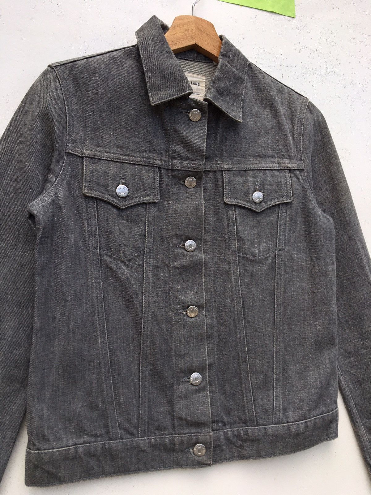Helmut Lang Helmut Lang Raw Denim Jacket Jean Trucker Double Pockets Size US S / EU 44-46 / 1 - 5 Thumbnail