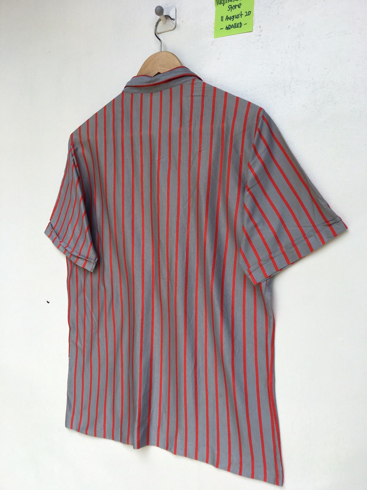 Lanvin Vintage Lanvin Collection Geometric Stripes Collared Shirt Size US M / EU 48-50 / 2 - 7 Thumbnail