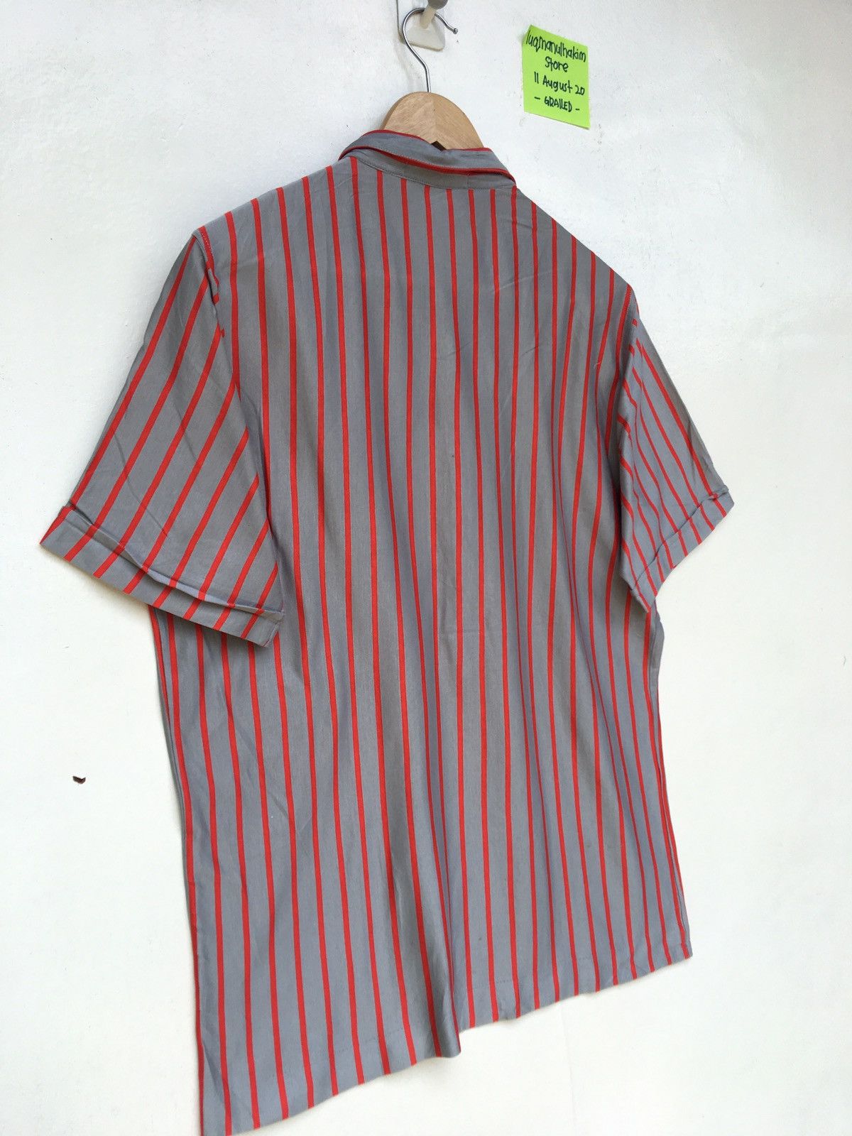 Lanvin Vintage Lanvin Collection Geometric Stripes Collared Shirt Size US M / EU 48-50 / 2 - 6 Thumbnail
