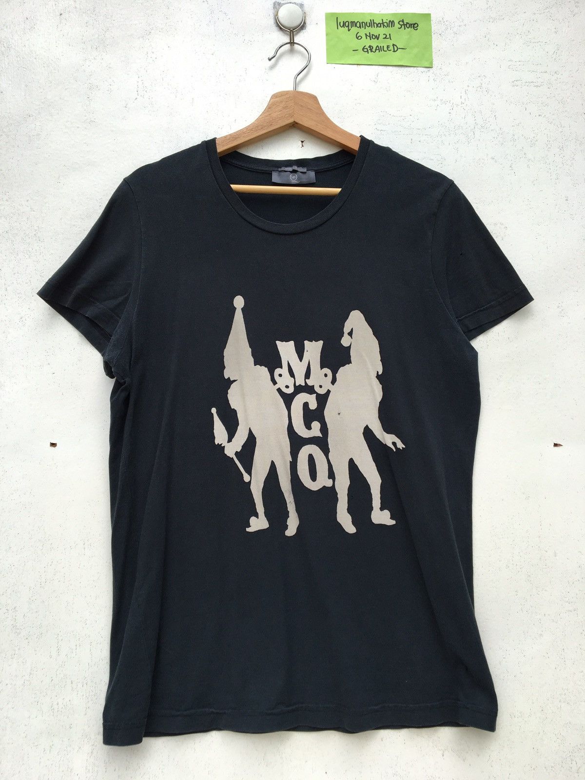 Alexander McQueen Rare MCQ by Alexander McQueen Black Graphic Tee Size US M / EU 48-50 / 2 - 1 Thumbnail