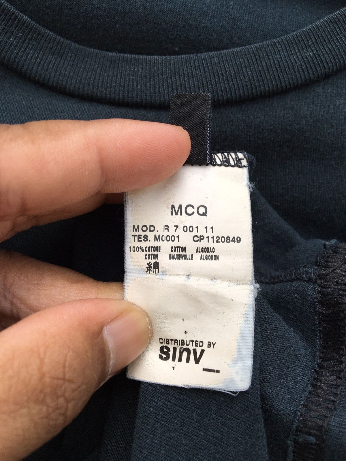 Alexander McQueen Rare MCQ by Alexander McQueen Black Graphic Tee Size US M / EU 48-50 / 2 - 12 Thumbnail