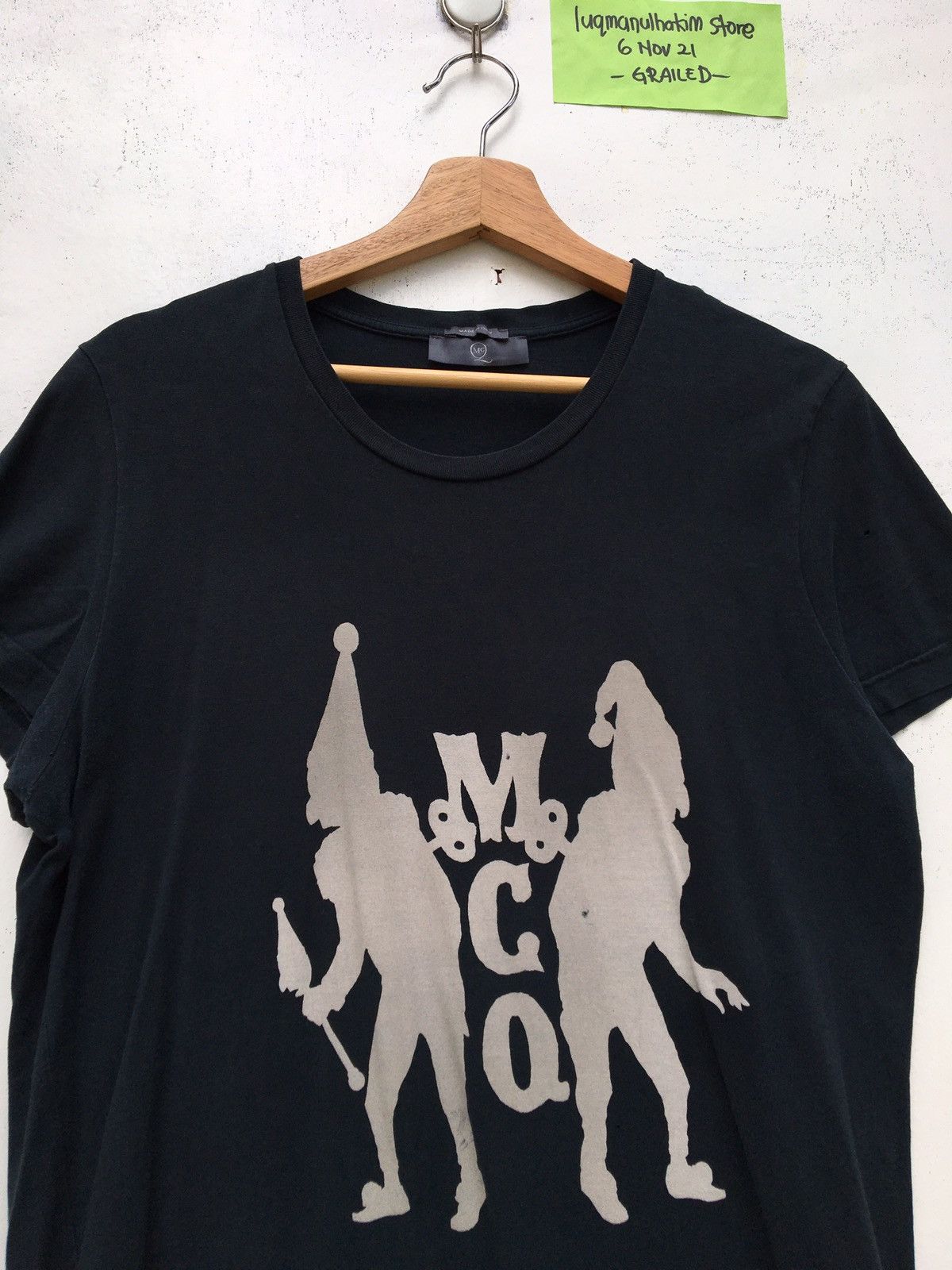 Alexander McQueen Rare MCQ by Alexander McQueen Black Graphic Tee Size US M / EU 48-50 / 2 - 5 Thumbnail