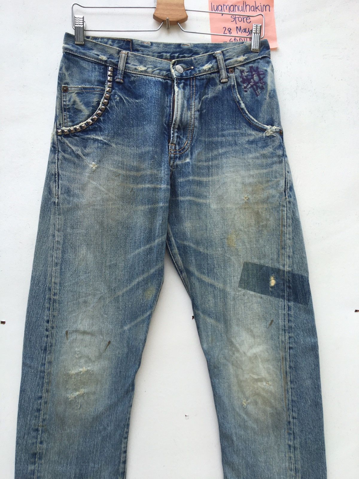 Hysteric Glamour Rare Hysteric Glamour Distressed Metal Spike Jeans Size US 28 / EU 44 - 5 Thumbnail
