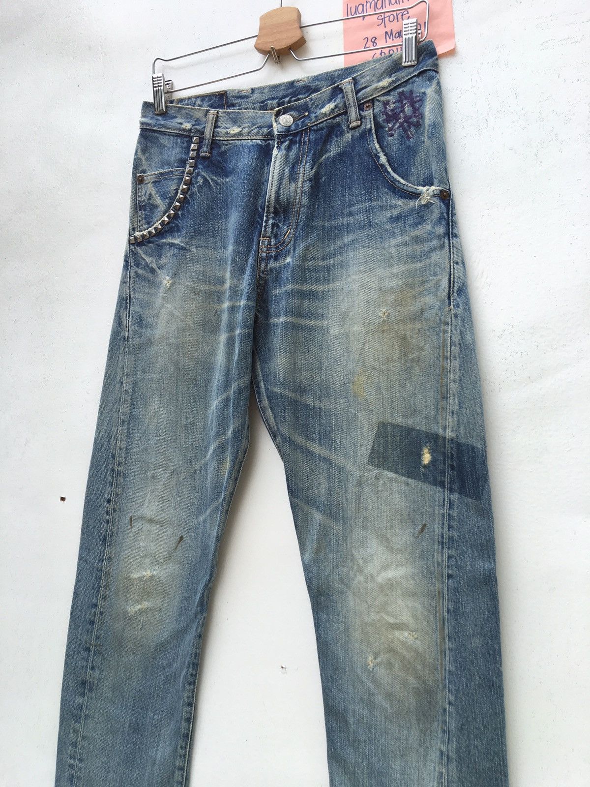 Hysteric Glamour Rare Hysteric Glamour Distressed Metal Spike Jeans Size US 28 / EU 44 - 7 Thumbnail