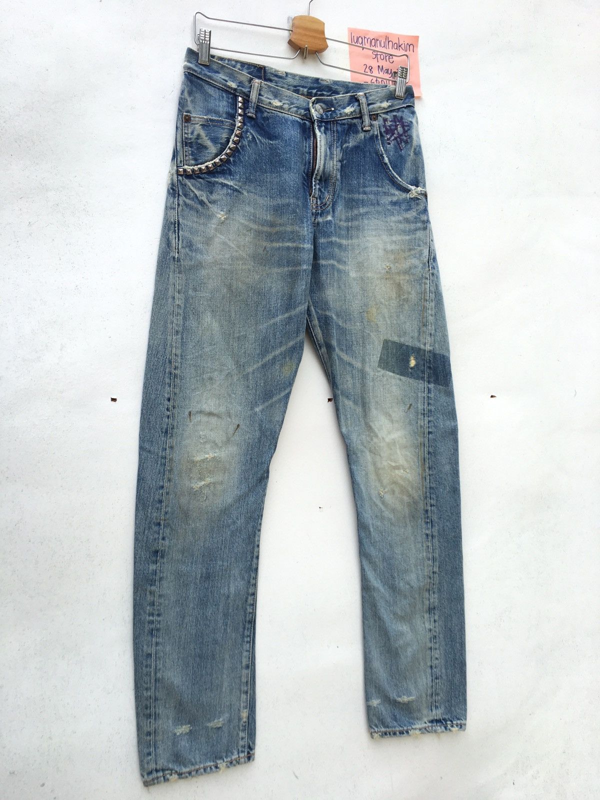 Hysteric Glamour Rare Hysteric Glamour Distressed Metal Spike Jeans Size US 28 / EU 44 - 2 Thumbnail